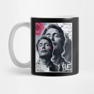 Mads Mikkelsen Sky and Roses Love Collage Mug